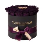 Lila rosor & 24k guld evighetsrosor | Classic box