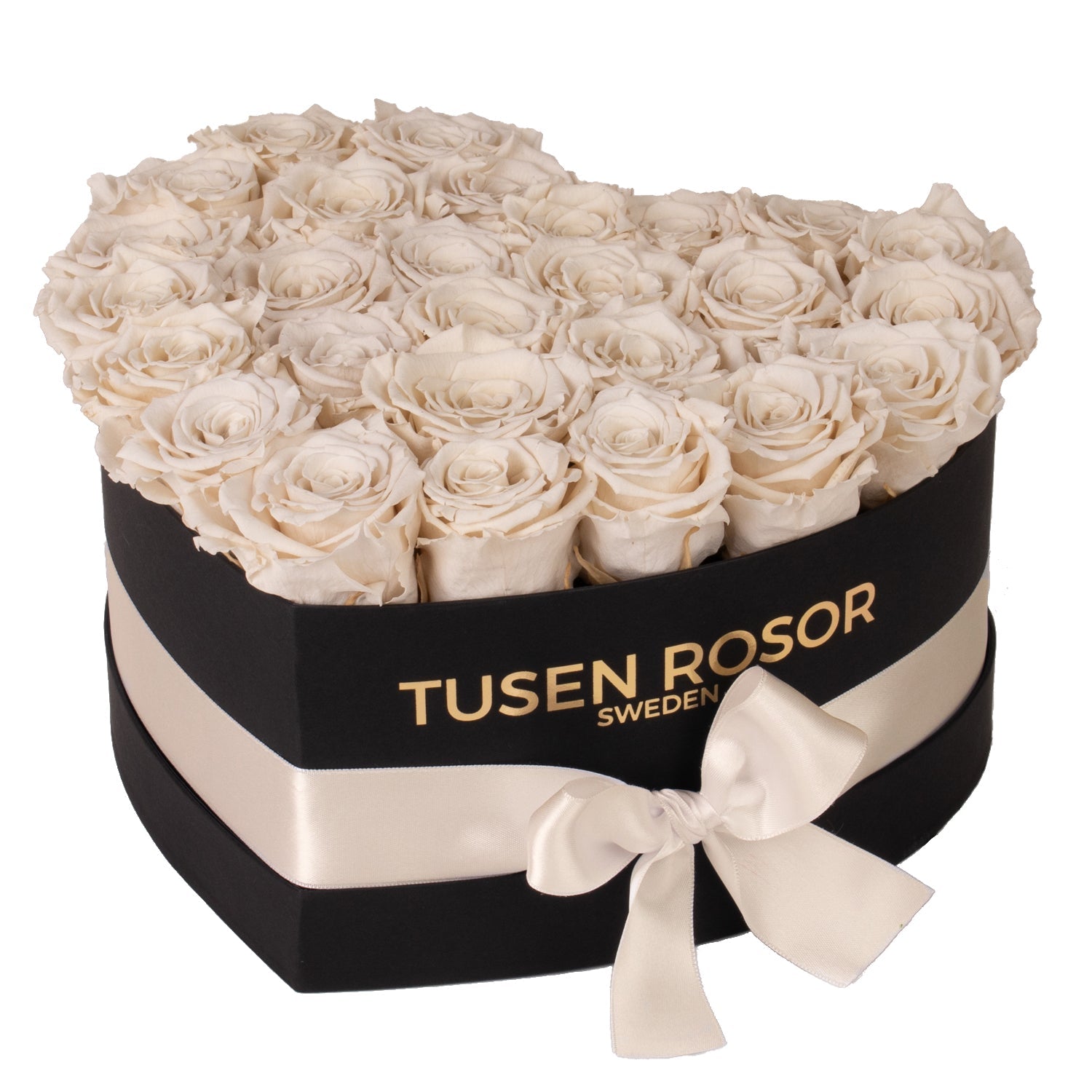 Vita evighetsrosor | Hjärtbox
